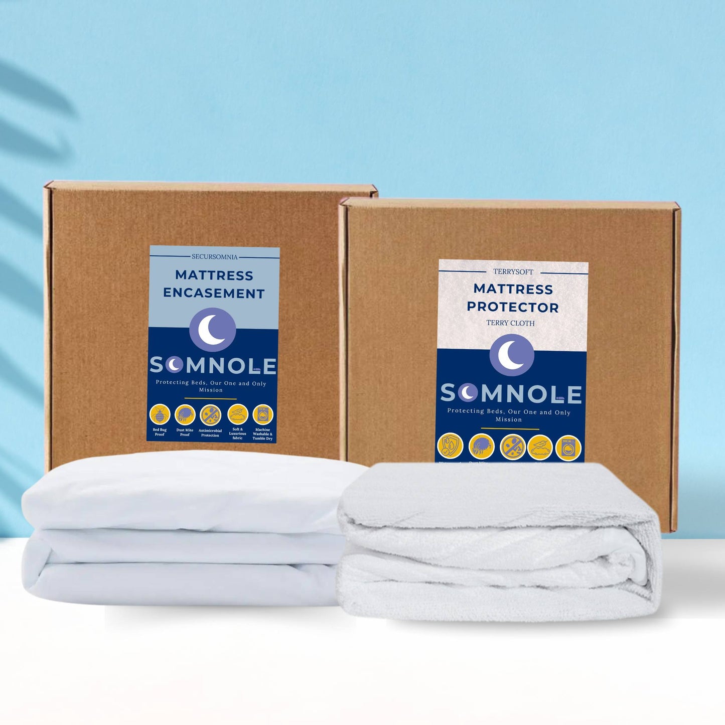 Ultimate Mattress Protection Bundle: SecurSomnia Encasement + LuxeSomnia Protector