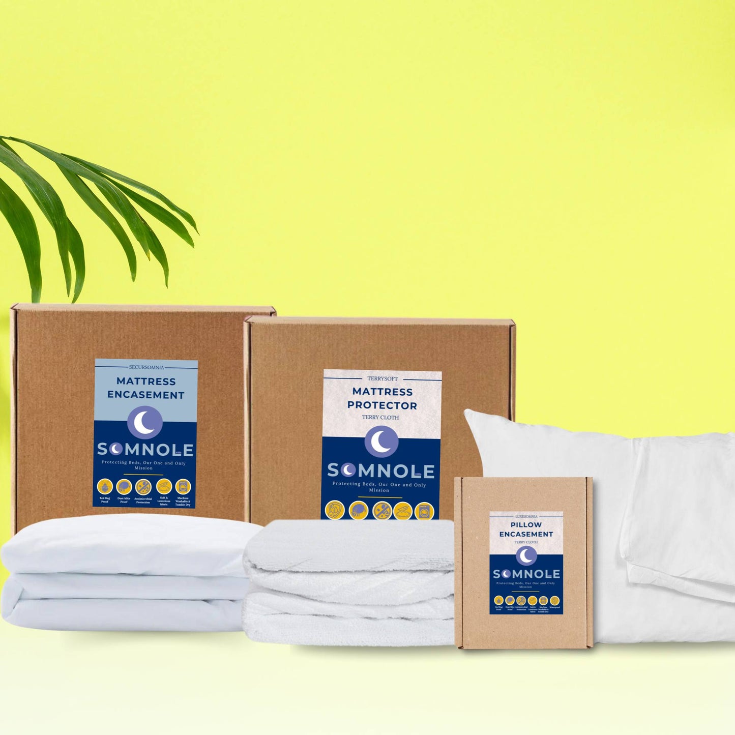 Complete Sleep Protection Bundle: Mattress Encasement + Mattress Protector + Pillow Encasements